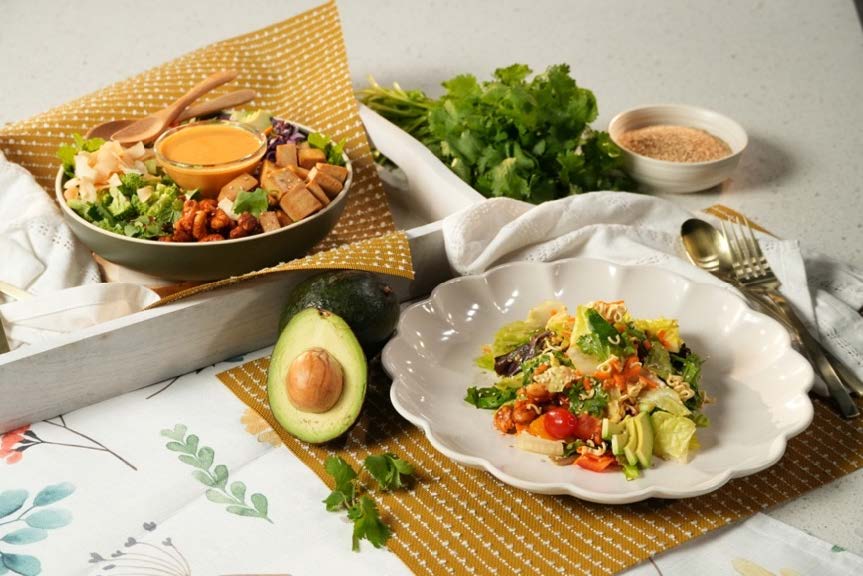 Sesame Snap Salad & Coconut Noodle Bowl 